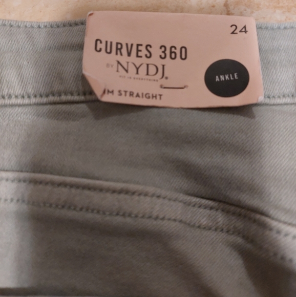 Nydj slim straight ancle jeans nwt size 24 - Picture 6 of 11